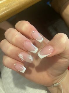 Luminary Nails French Tip, French Manicure Nail Designs, Gold Acrylic Nails, Spring Acrylic Nails, Diy Acrylic Nails, Basic Nails, Work Nails