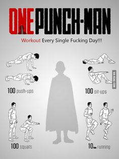 the facebook page for one punch man, which is being used to promote men's health