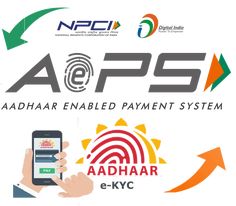 an advertisement for aashaar enable payment system with the words aashaar, e - kyc and aps