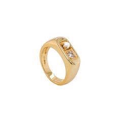 Marie Pinky Signet Ring– Mod + Jo Signet Pinky Ring, Pinky Rings For Women, Pinky Signet Ring, Pinky Finger, Gold Pinky Ring, Gold Vermeil Jewelry, Gold Signet Ring, Vermeil Jewelry, Silver Plated Jewelry