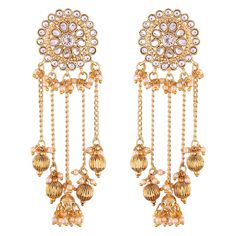 PRICES MAY VARY. DIMENSIONS: Earrings Height - 11.5 cm, Width - 3.8 cm Brand: At Aheli, we have been recreating the exquisite treasure of Indian Heritage Jewelry and making it available to our customers globally to retain the traditional Indian culture and ethnicity. Packaged in elegant branded boxes with extra stones and ear push, we ensure the best is delivered to you and your loved ones at an affordable price. Our Quality: Every piece here is a product of love of labor. We have tried to mix a Ethnic Wedding, Heritage Jewellery, Light Weight Jewelry, Jhumki Earrings, Bollywood Jewelry, Wear Necklaces, Jhumka Earrings, Kundan Jewellery, Temple Jewellery