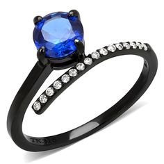 Description Defining style with elegance, this beautiful black stainless steel ring will be an instant hit. The sparkling synthetic spinel stone in London blue shade speaks volumes about elegance. With the unique design winning your hearts, it will be the perfect choice for an engagement ring. This beautiful accessory will undoubtedly make it to your jewelry collection! Product Features: Stainless steel engagement ring for women London blue colored synthetic spinel center stone Designed with exquisite clear stonework Stone shape: round Stone setting: prong Band style: straight Stainless steel band with a black ion plated finish Ring size: women's 7 Weight (approx): 1.40 (g) Material(s): stainless steel/synthetic spinel Pack of 2 Product Specifications Weight Width Height Depth 0.01 LBS 3.0 Spinel Stone, Luxe Jewelry, Trendy Fashion Jewelry, Stainless Steel Ring, Blue Jewelry, Delicate Rings, Black Stainless Steel, London Blue, Stainless Steel Rings