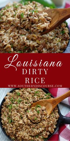 this is an image of louisiana dirty rice