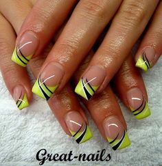 Neon Nails Gel, Braided Ideas, Black Nails Design, Cornrow Hairstyle, Apply Nail Polish, Negative Space Nail Art, Ideas Short Hair, Bright Nail Designs, Feet Nail Design