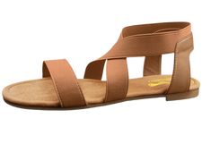 a women's sandal with two straps