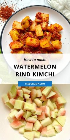 how to make watermelon rind kimchi