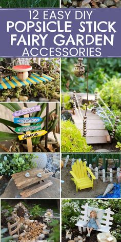 the garden is filled with lots of different things to make it look like they have been made