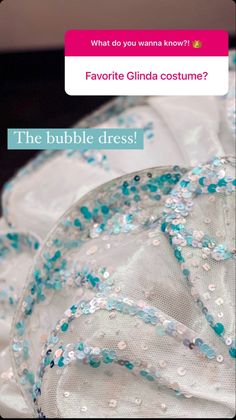 an advertisement for the bubble dress is shown in this advertiser's facebook