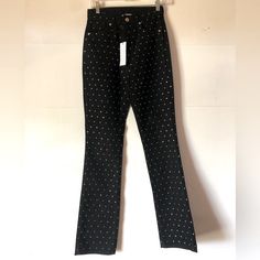 These Jeans Will Make You The Star Of The Show! The Black Color Studded With Rhinestones, Flared Leg, Curvy Hips, High-Rise, Button Fly Closure, Pockets, And Belt Loops. Length:43 1/2” Inseam:32” Rise:12” Waist Across:14” Leg Across Flare:8”7” Thirteen 2003, Wide Legged Jeans, Curvy Hips, Cropped Wide Leg Jeans, Flare Denim Jeans, Nike Tennis Dress, High Waisted Flares, Flare Leg Jeans, Juniors Jeans