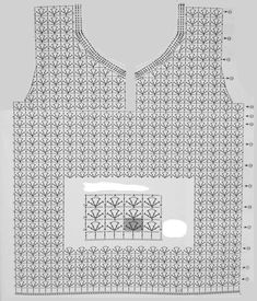 an image of a piece of paper with a pattern on it and measurements for the top