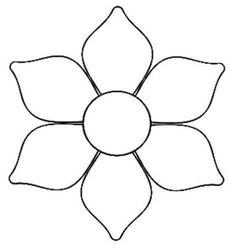 a flower that is drawn in the shape of a circle