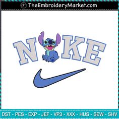 ★ You will get 4 size's of this embroidery design: 3.8" 4.8" 5.8" 6.8" Embroidery Nike Logo, Disney Nike, Tshirt Printing Business, Embroidering Machine, Nike Embroidery, Disney Embroidery, Embroidery Download, Embroidery Template, Design Market