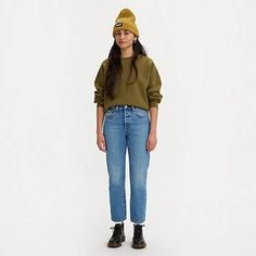 501® Original Cropped Women's Jeans - Medium Wash | Levi's® US Levi's Casual Winter Jeans, The Blueprint, Now Open, Close Your Eyes, Your Eyes, Women's Jeans, Levi's, Straight Leg, Women Jeans