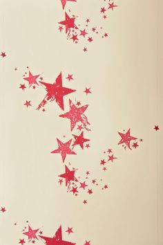 All Star Nursery Wallpaper - Red Red Stars, Star Candy, All Star, Red And White, Candy, Stars, Red, White