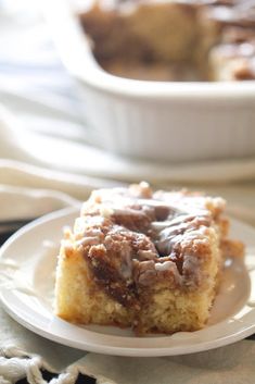 a piece of cake sitting on top of a white plate