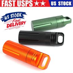 three different flashlights are on display with the same price tag as seen in this ad