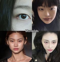 Monolids eyes example Pretty Eyes Color, Monolid Eye Makeup, Monolid Eyes, Aesthetic People, Beat Face, Asian Makeup, Character Aesthetic