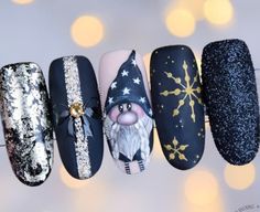 Beginner Nail Designs, Nail Inspired, Nail Polish Art Designs, Christmas Nails 2023, Bow Nail, Nagellack Trends