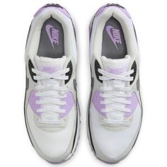 Nike Footwear, White Lilac, Nike Air Max 90, Brands Outlet, Air Max, Women's Shoes, Nike Air Max, Nike Shoes