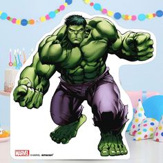 an image of the incredible hulk from avengers comics, with his arms outstretched and hands out