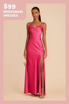 Xs / fuchsia Hot Pink Plus Size Prom Dress, Hot Pink Bridesmaid Dresses Long, Bright Pink Satin Dress, Dark Pink Bridesmaid Dresses, Fuchsia Dress Outfit, Magenta Bridesmaid Dresses, Bright Pink Maxi Dress, Bridesmaid Satin Dresses, Fuschia Bridesmaid Dresses