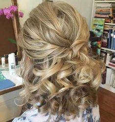 Up Hairdos, Wedding Hairstyles For Medium Hair, Best Wedding Hairstyles, Medium Long Hair, Half Updo