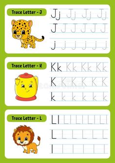 the letter j worksheet with pictures of animals, letters and numbers on it