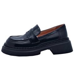 These loafers are designed in a timeless, minimal silhouette, so you'll be sure to wear them often. Made from cow leather, soft bottom that ensure all-day comfort. Stylish and tangible feeling,The leather has been processed to make them more straight. Color: Coffee/BlackMaterial: CowhideLining: Genuine LeatherInsole: CowhideSole: RubberHeels: 4 cm/1.57"Weight: 0.42kg Each Shoes (measured size 7) Fit: Medium to Wide, Runs Normal.Origin: Made in China Production Time: About 5-7 days (Any exception Penny Loafers For Women, Coffee Black, Color Coffee, Leather Texture, Pig Skin, Black 7, Penny Loafers, Black Coffee, Loafers For Women