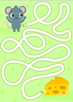 a maze game with a mouse and cheese