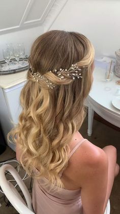 Bridal Hair Half Up Half Down, Bridesmaid Hairstyles Half Up Half Down, Wedding Hairstyles Half Up Half Down, Wedding Hair Down, Bridal Hair Vine, Hairstyles Braids