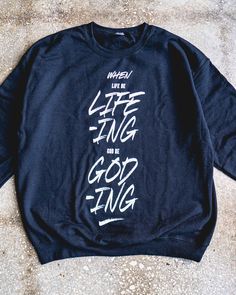 God Be God-ing Adult Sweatshirt Boxing T Shirts, Christian Apparel, Kids Boxing, Christian Clothing, Kid Tees, Dad Hats, Humor, Wardrobe, Sweatshirts