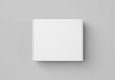 an empty white square box on a gray background