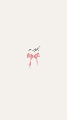 a pink bow on the side of a white wall that says, i'm tired