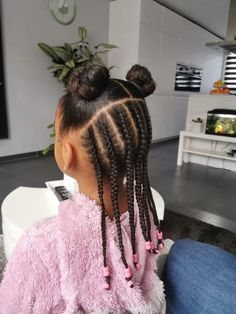 Toddler Mixed Girl Hairstyles, Hairstyles Girl Black, Mixed Girls Hairstyles, Preschool Hairstyles Girl, Black Toddler Hairstyles Girl, Preschool Hairstyles, Black Toddler Hairstyles, Braids And Beads, Buns Braids