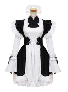 Black And White Short Sleeves Cute Cosplay Maid Costume Maid Fancy Dress, Fancy Halloween Costumes, Cosplay Maid, Fancy Costumes, Womens Fancy Dress, Black And White Shorts, Maid Dress, Cute Cosplay, Fancy Dress Costumes