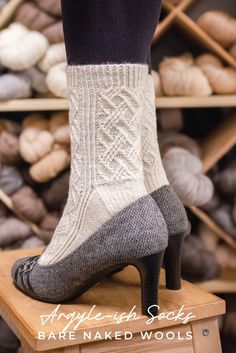 White knitted socks featuring criss-cross motifs, showcasing intricate and stylish patterns Sock Knitting Pattern, Skirt Trousers, Better Breakfast, The Knitter, Sock Knitting, Sock Knitting Patterns, A Cross, Top Down, Soft Yarn