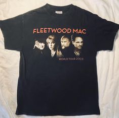 This Original Vintage Fleetwood Mac concert tee from their 2003 tour is a must-have for any true rock and roll fan. Whether you're a collector or simply a fan of Fleetwood Mac, this tee is a perfect addition to your wardrobe.  Don't miss your chance to own a piece of music history and show your love for Fleetwood Mac. Fleetwood Mac Concert, Rock And, Concert Tees, Music History, Fleetwood Mac, Rock And Roll, Halloween Shopping, Mac, Adult Outfits