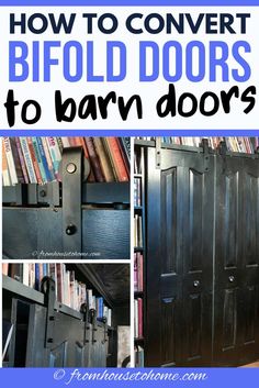 Bifold Door Makeover: How To Turn Bifold Doors To Barn Doors Drill Bit Sizes, Diy Ceiling