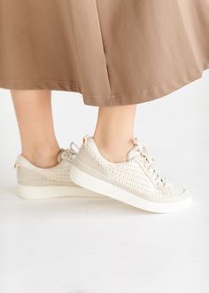 The elevated, on-the-go sneaker. Dolce Vita Nicona Knit Sneakers is the perfect go-anywhere, do-anything look~ Comfy and current, we can't wait pair these with our favorite dresses! They feature a woven knit, synthetic + suede upper with a durable rubber outsole. Color: Neutral Knit Sneakers, Favorite Dress, Product Launch, Sneakers, Knitting