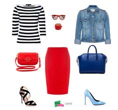 тельняшка с красной юбкой Weekend Capsule Wardrobe, Capsule Wardrobe Casual, Wardrobe Makeover, Gamine Style, Megyn Kelly, Red Skirt, Red Skirts, Outfits Casuales