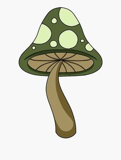 Mushroom Drawing Simple Color, Basic Mushroom Drawing, Green Mushroom Drawing, Mushroom Cute Art, Mushroom Painting Easy, Simple Mushroom Drawing, Easy Mushroom Painting, Mushroom Drawing Hippie, Cute Mushroom Drawing