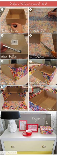 instructions to make a diy confetti box