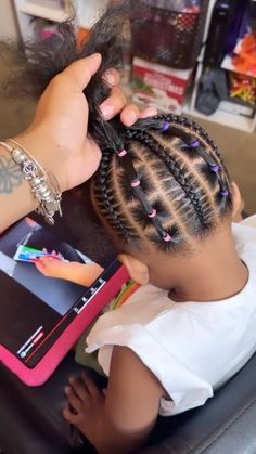 Little Kid Hairstyles Black Natural Hair, Kids Hairstyles Black Natural Hair Easy, Curly Hairstyle For Kids, Toddler Birthday Hairstyles Black, Simple Cute Hairstyles For Kids, Cute Natural Hairstyles For Kids, Mixed Toddler Hairstyles, Black Kids Braided Hairstyles Natural, Cornrows And Box Braids