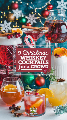 christmas whiskey cocktails for a crowd