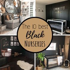 the 10 best black nursery nurseries for baby's room decorating ideas on a budget