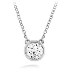 Hearts on Fire HOF Classic Bezel Solitaire Pendant | Springer's Jewelers Bezel Set Necklace, Hearts On Fire, Solitaire Diamond Pendant, Heart Engagement Rings, Solitaire Necklaces, Three Stone Engagement, Three Stone Engagement Rings, Fire Heart, Solitaire Pendant