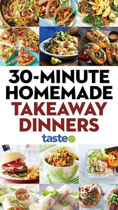 30 - minute homemade takeaway dinners