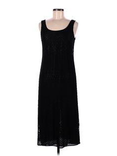 Ronni Nicole Casual Dress Size: 8 Black Dresses - used. 100% ACETATE, Midi, Square, Midi/Calf Length, Sleeveless | Ronni Nicole Casual Dress: Black Dresses - Size 8 Petite Casual Dress Black, Black Casual Dress, Black Dresses Casual, Black Dresses, Casual Dresses For Women, Black Casual, Dress Black, Handbags For Women, Casual Dress