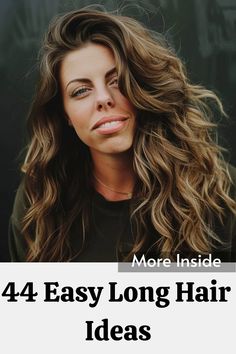 Simplify your hair routine with these 44 easy long hair ideas that are both stylish and effortless! From quick braids and chic ponytails to elegant updos and loose waves, these hairstyles are perfect for any occasion. Discover how to make the most of your long locks with minimal effort and maximum impact. Tap the link for more style inspiration! Low Effort Hairstyles For Long Hair, Effortless Long Hairstyles, Chinese Hairstyle Modern Long Hair, Subtle Layers Long Hair Wavy, Long Rapunzel Braid