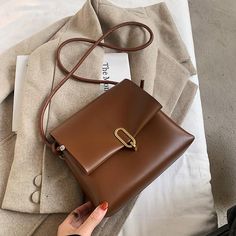 Buy Brown Vegan Leather Double Zipper Flap Crossbody Purse Bag Worldwide Free shipping and return, color: Brown , material: Faux Leather How To Have Style, نظارات شمسية, Bags For Teens, Womens Designer Handbags, Handbags Casual, Woven Tote Bag, Brown Bags, Shoulder Messenger Bag, Girl Backpacks